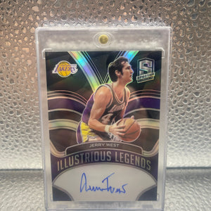 2021-22 Spectra Jerry West Illustrious Legends Prizm Auto /75 NM FRENLY BRICKS - Open 7 Days