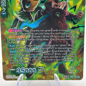 Dragon Ball Super Card Game - SS3 Broly, Saiyan Berserker BT7-127 ISR (1) FRENLY BRICKS - Open 7 Days