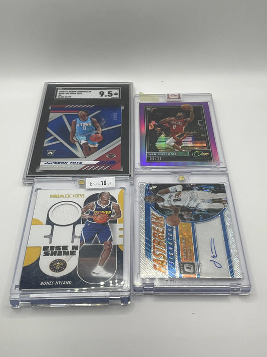 NBA Auto & Graded Mixed Team Sports card lot,bundle JaeSean Tate + more (lot#67) FRENLY BRICKS - Open 7 Days