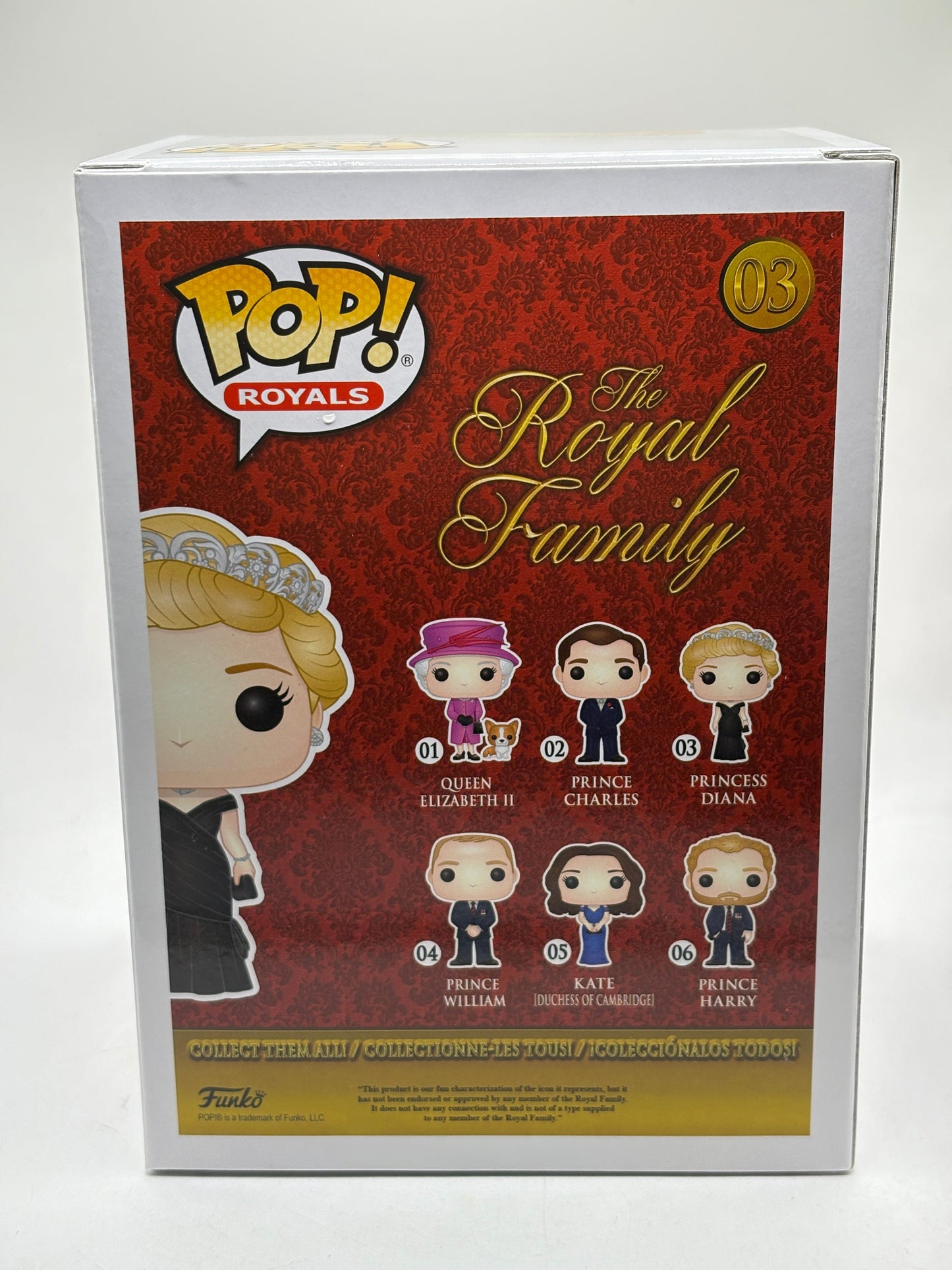 Funko POP! Royals The Royal Family #03 Princess Diana Limited Chase Edition FRENLY BRICKS - Open 7 Days