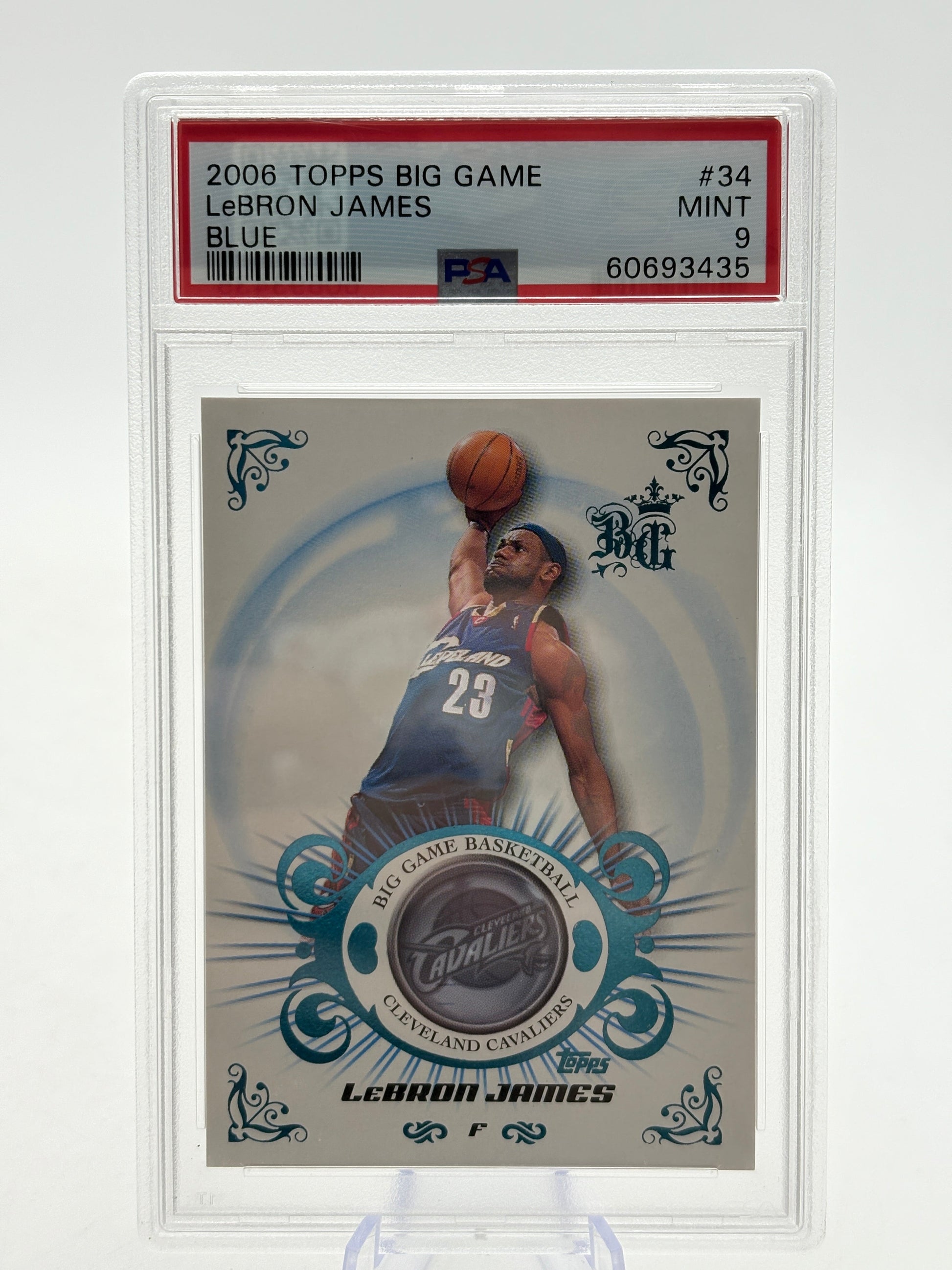 2006 Topps Big Game Lebron James Blue /59 #34 PSA 9 FRENLY BRICKS - Open 7 Days