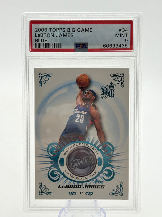 2006 Topps Big Game Lebron James Blue /59 #34 PSA 9 FRENLY BRICKS - Open 7 Days
