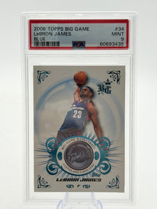 2006 Topps Big Game Lebron James Blue /59 #34 PSA 9