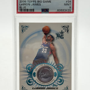 2006 Topps Big Game Lebron James Blue /59 #34 PSA 9 FRENLY BRICKS - Open 7 Days
