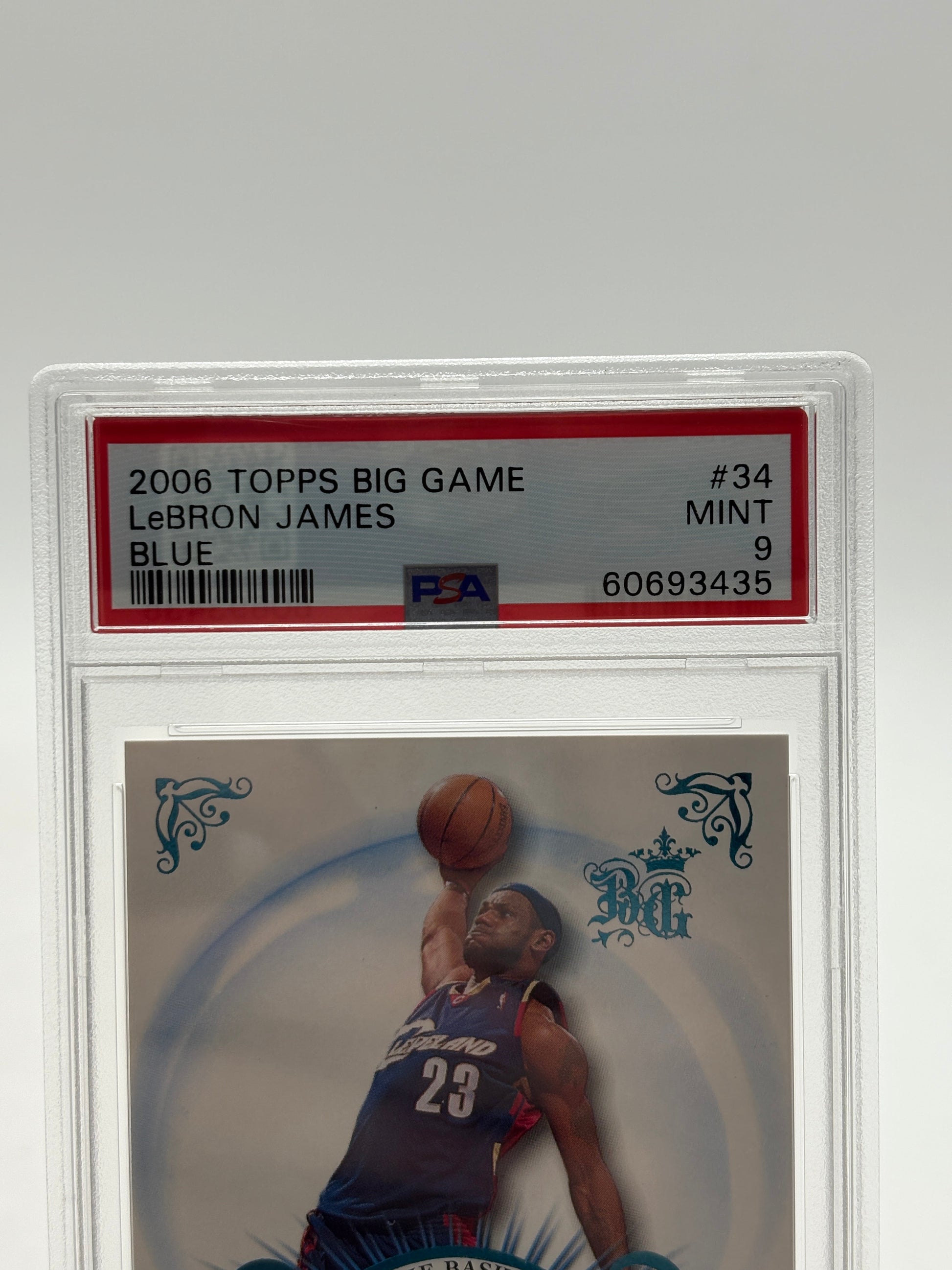 2006 Topps Big Game Lebron James Blue /59 #34 PSA 9 FRENLY BRICKS - Open 7 Days