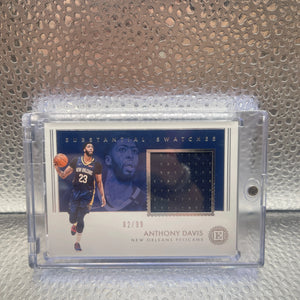 2018-19 Encased Substantial Swatches Relics Jersey ANTHONY DAVIS #SW-ADV #/99 FRENLY BRICKS - Open 7 Days