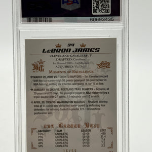 2006 Topps Big Game Lebron James Blue /59 #34 PSA 9 FRENLY BRICKS - Open 7 Days