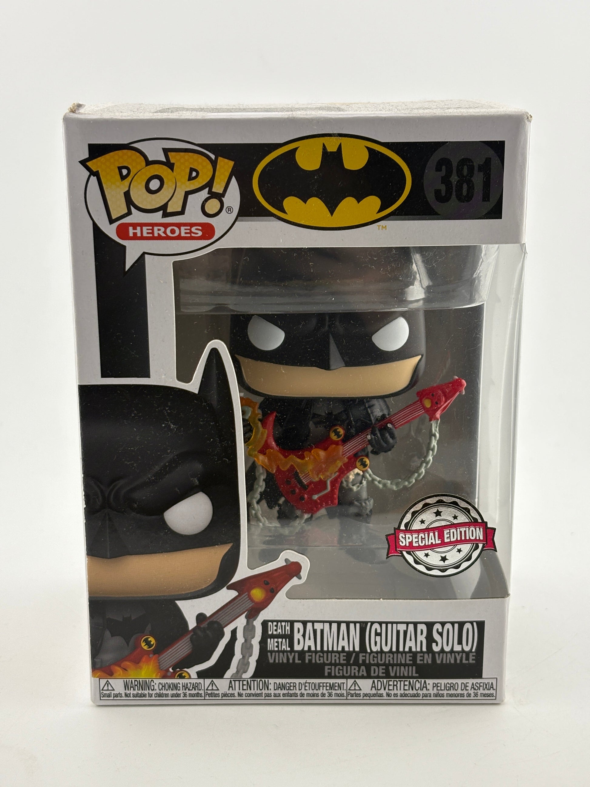 Funko POP! Heroes Batman #381 Death Metal Batman (Guitar Solo) Special Edition FRENLY BRICKS - Open 7 Days