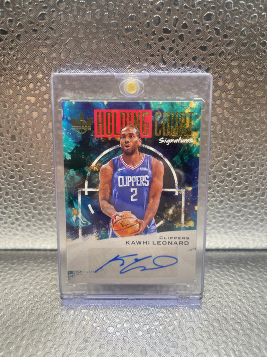 2020-21 Panini Court Kings - Kawhi Leonard - Holding Court Auto /25 Nm FRENLY BRICKS - Open 7 Days