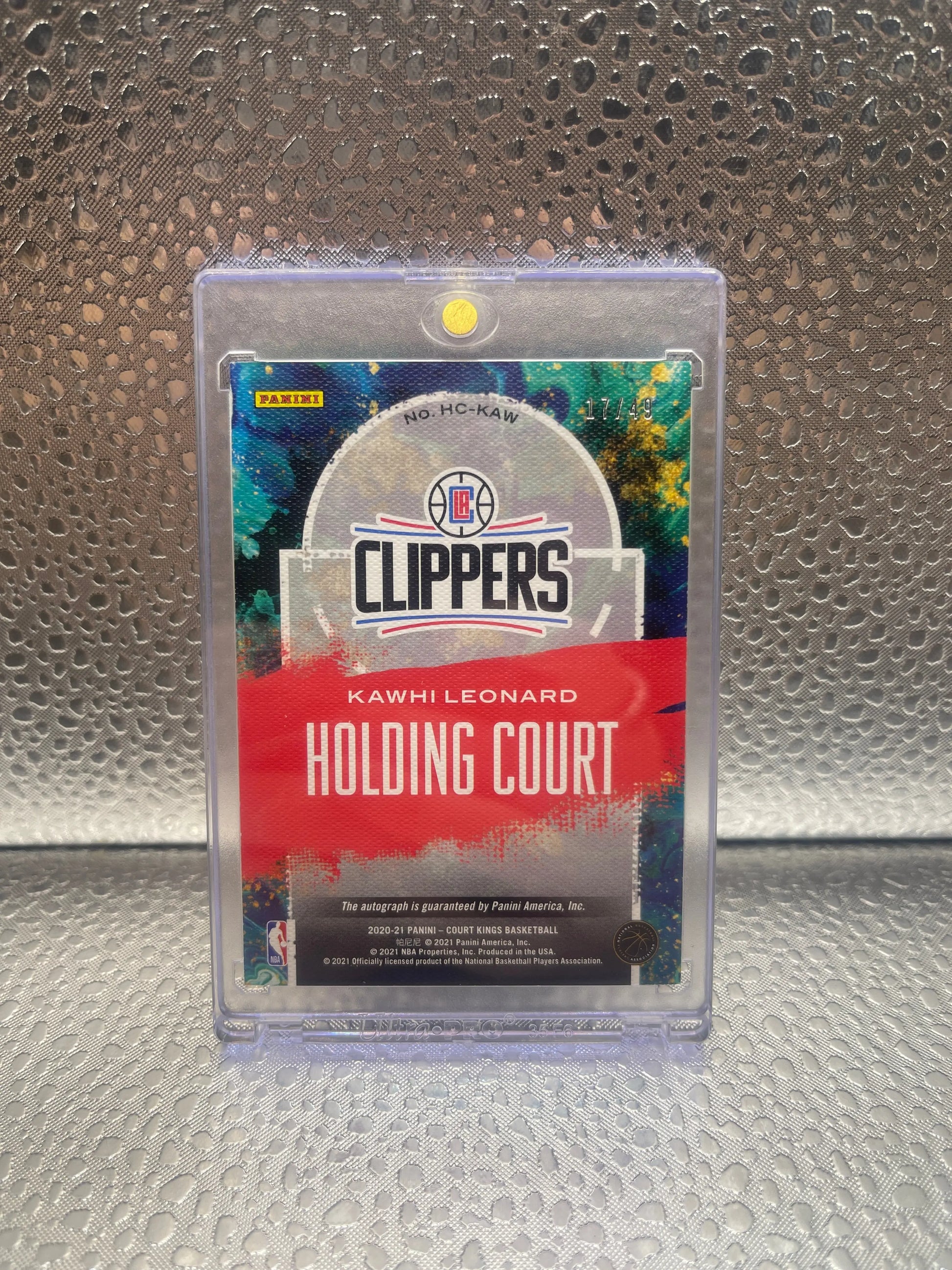 2020-21 Panini Court Kings - Kawhi Leonard - Holding Court Auto /25 Nm FRENLY BRICKS - Open 7 Days