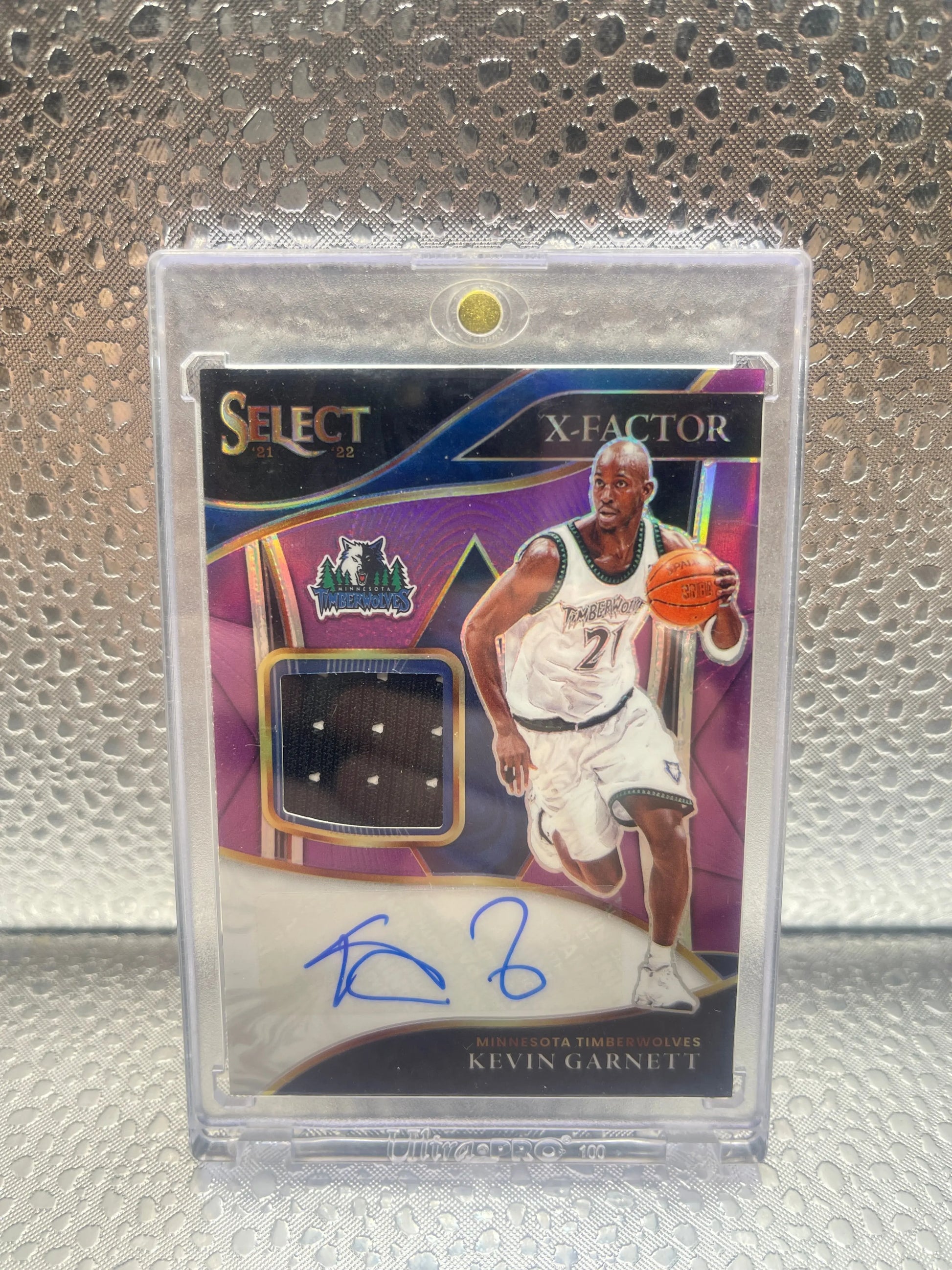 2021-22 Panini Select X-factor Memorabilia Signatures Kevin Garnett  /49 NM FRENLY BRICKS - Open 7 Days