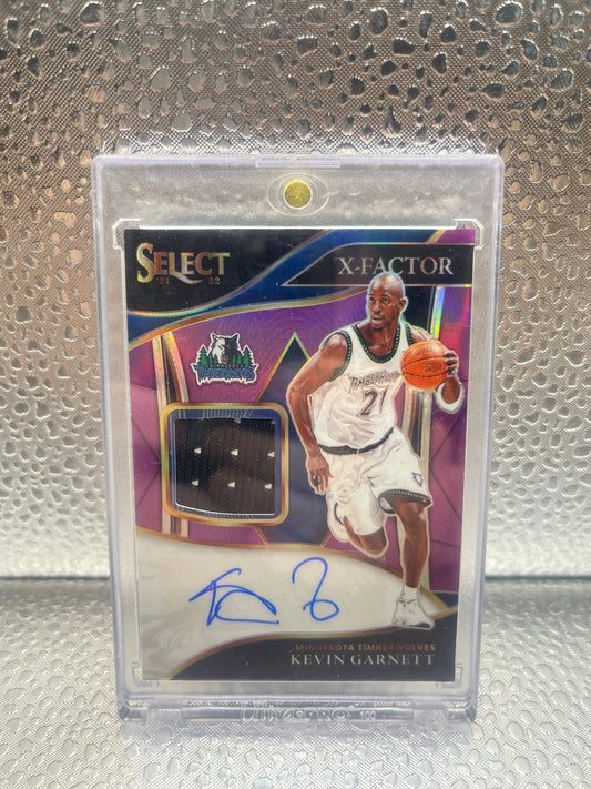 2021-22 Panini Select X-factor Memorabilia Signatures Kevin Garnett  /49 NM FRENLY BRICKS - Open 7 Days