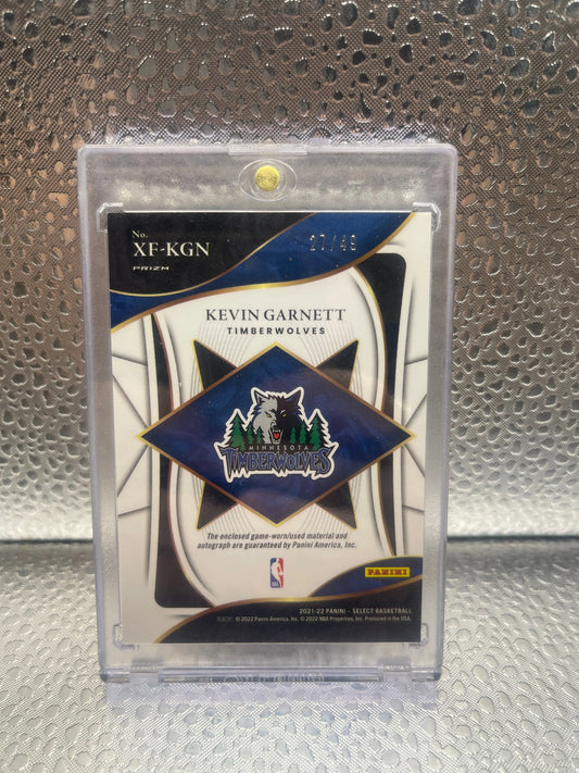 2021-22 Panini Select X-factor Memorabilia Signatures Kevin Garnett  /49 NM FRENLY BRICKS - Open 7 Days