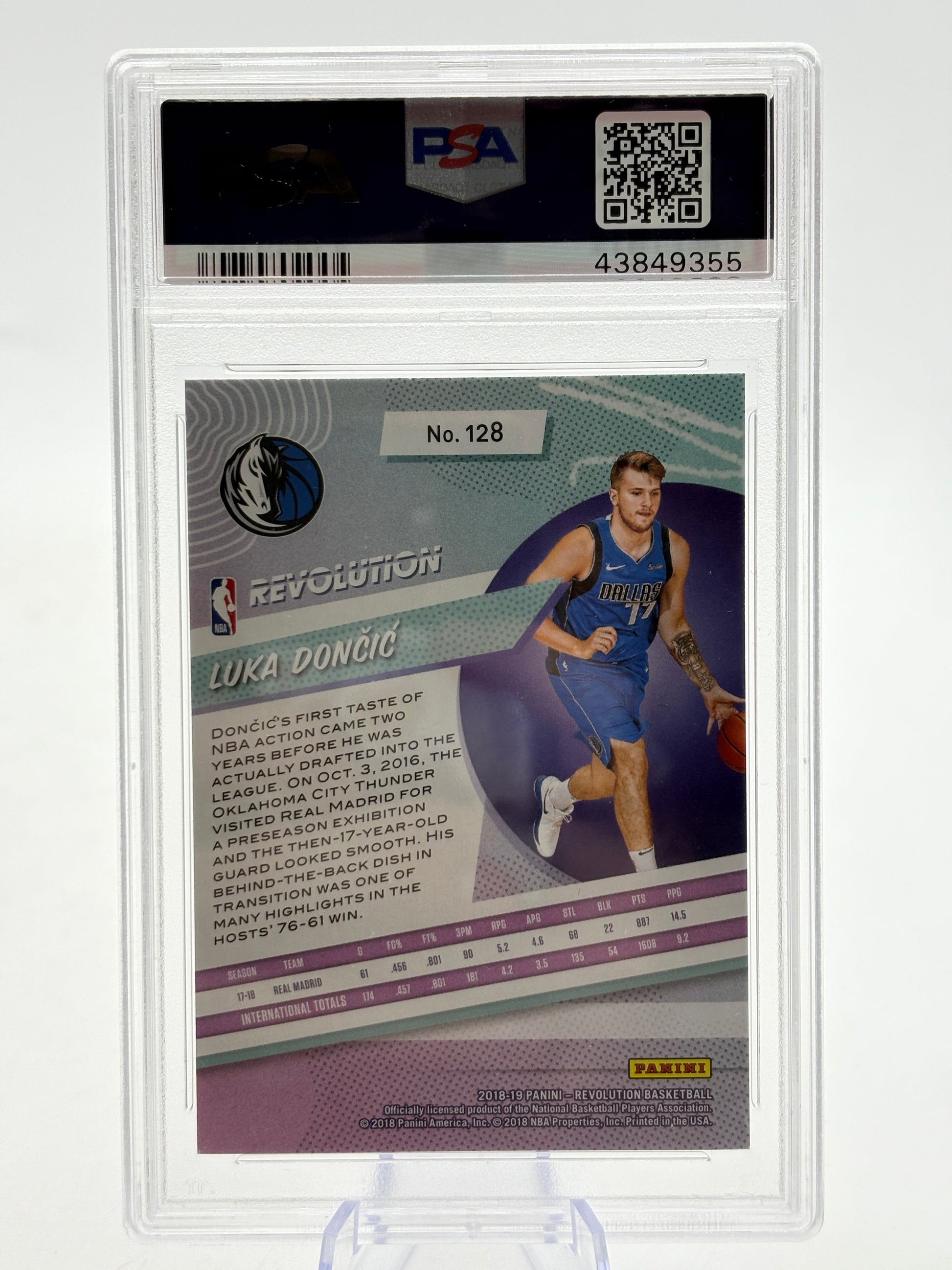 2018-19 Panini Revolution Basketball #128 Luka Doncic PSA 10 Gem Mint FRENLY BRICKS - Open 7 Days