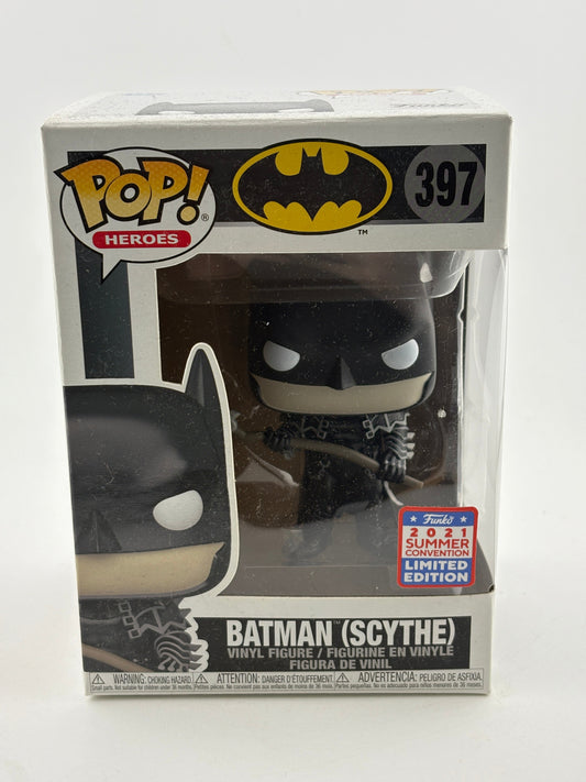 Funko POP! Heroes Batman #397 Batman (Scythe) 2021 Summer Con FRENLY BRICKS - Open 7 Days