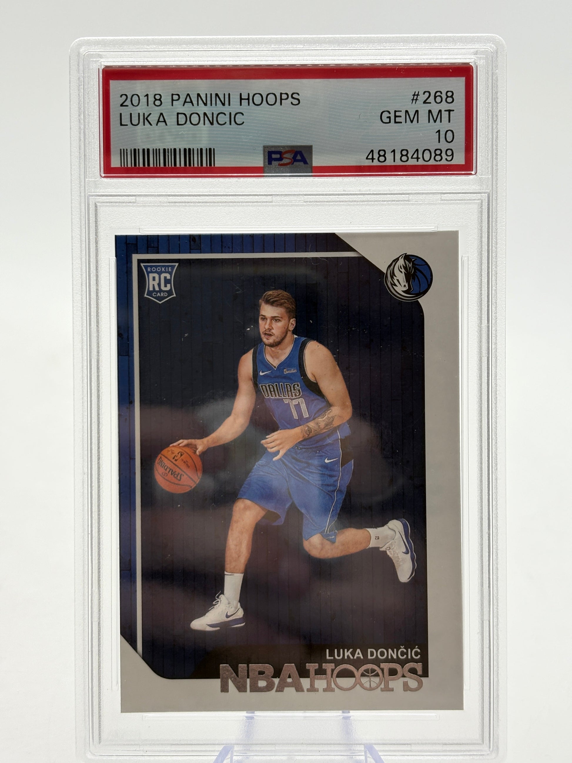 2018-19 Hoops #268 Luka Doncic Dallas Mavericks Rookie PSA 10 FRENLY BRICKS - Open 7 Days