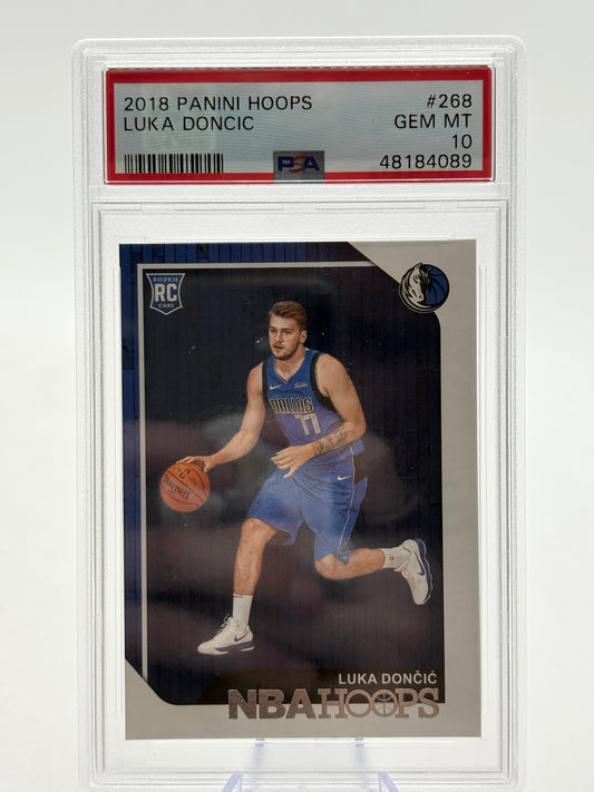 2018-19 Hoops #268 Luka Doncic Dallas Mavericks Rookie PSA 10 FRENLY BRICKS - Open 7 Days