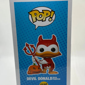 Funko POP! Mickey and Friends #1446 Devil Donald with Pumpkin Blacklight Chase FRENLY BRICKS - Open 7 Days