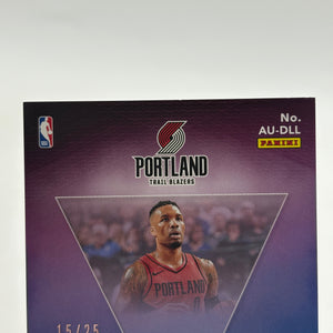 2018-19 Panini Revolution Basketball #AU-DLL Damian Lillard 15/25 Auto On Card FRENLY BRICKS - Open 7 Days