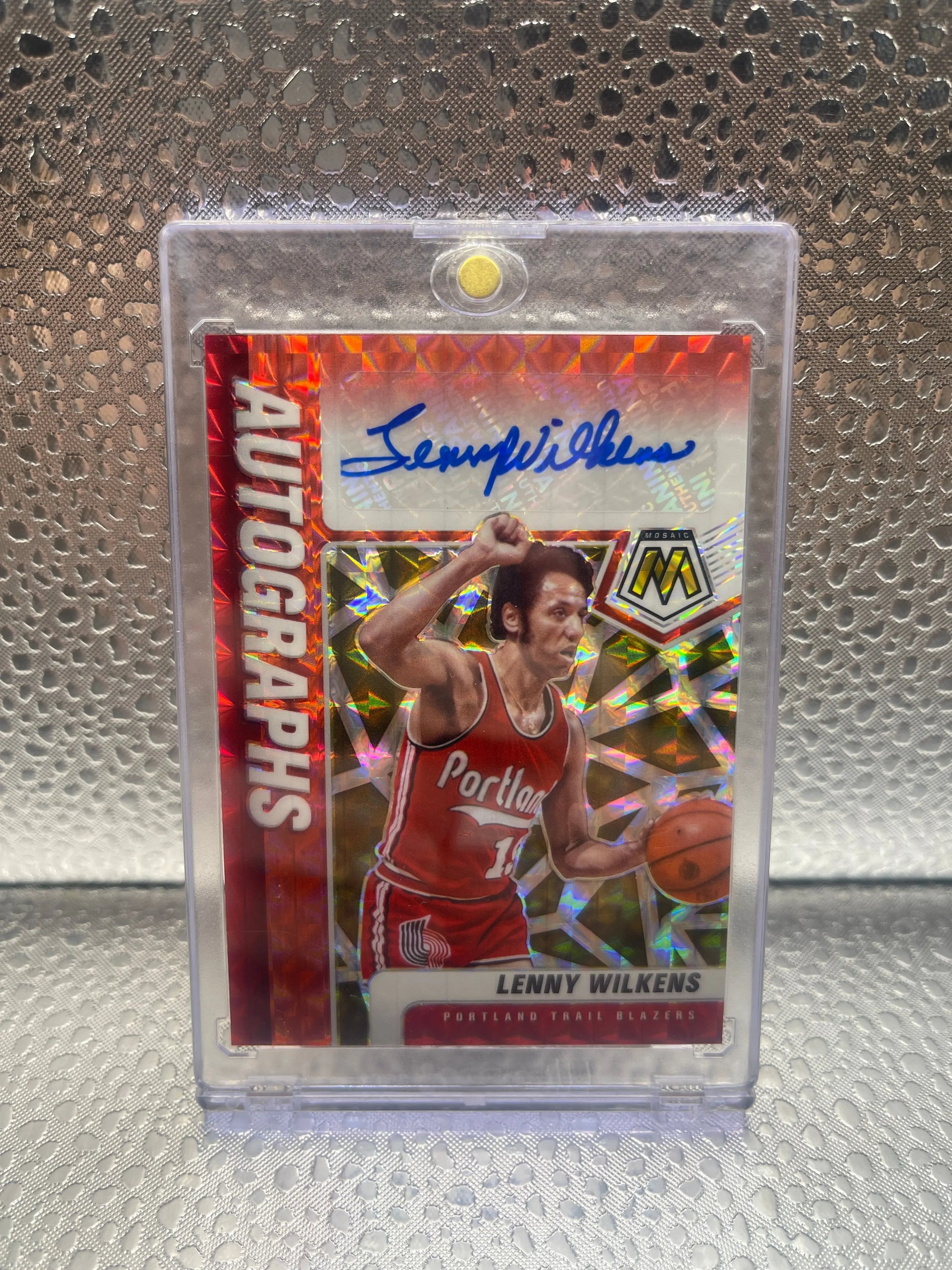 Lenny Wilkins 2020-21 Panini Mosaic #AM-LWI Prizm Auto Portland Trail Blazers NM FRENLY BRICKS - Open 7 Days