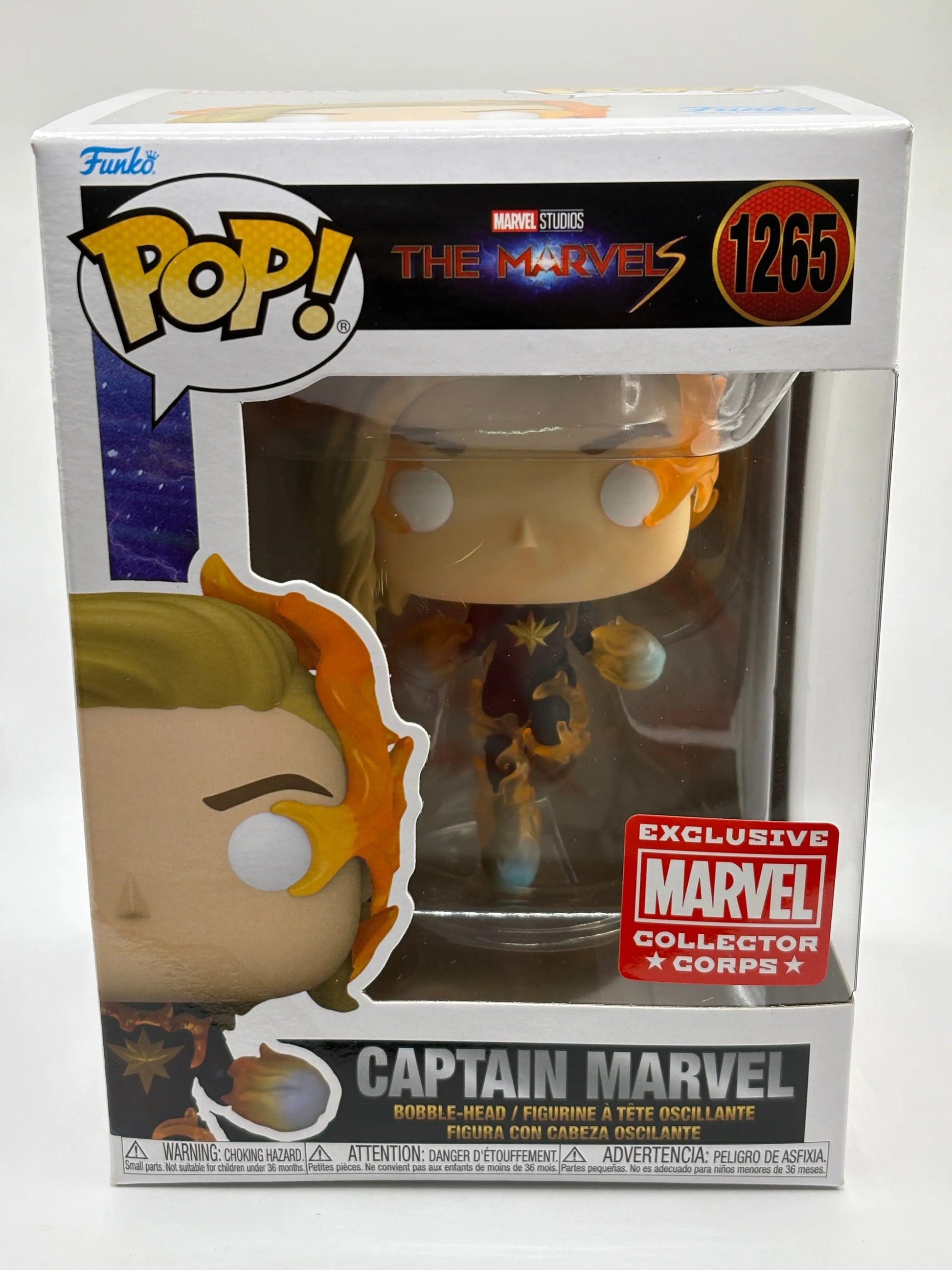 Funko POP! The Marvels #1265 Captain Marvel Collector Corps Exclusive FRENLY BRICKS - Open 7 Days
