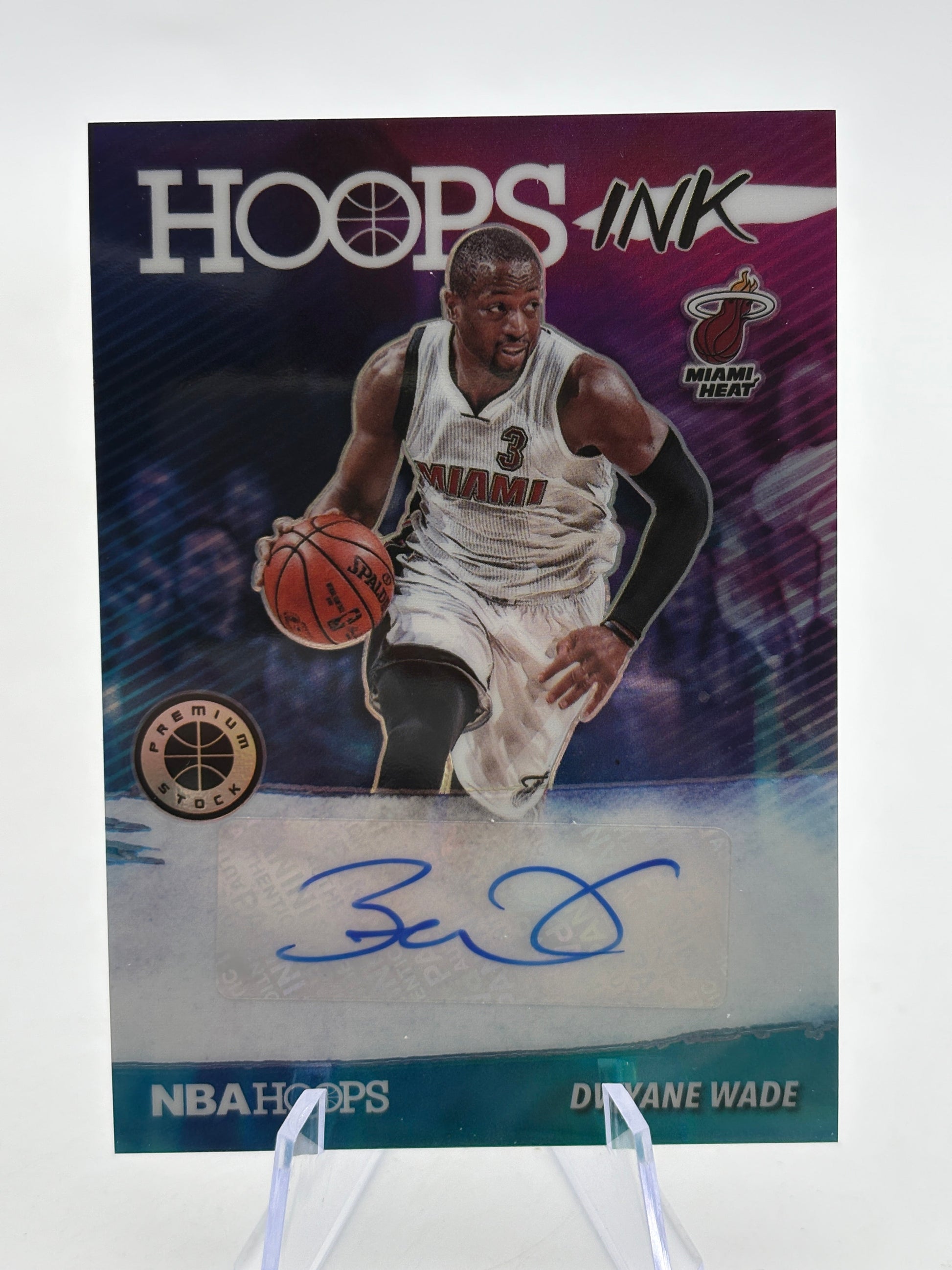 2019-20 Panini Hoops Premium Stock Basketball #HI-DWY Dwyane Wade Auto FRENLY BRICKS - Open 7 Days