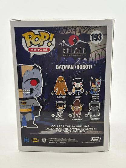 Funko POP! Heroes Batman Animated Series #193 Batman (Robot) Limited Chase FRENLY BRICKS - Open 7 Days