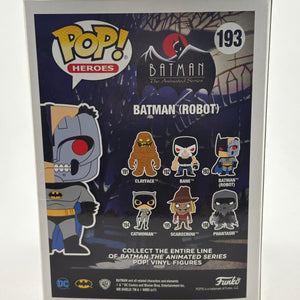 Funko POP! Heroes Batman Animated Series #193 Batman (Robot) Limited Chase FRENLY BRICKS - Open 7 Days
