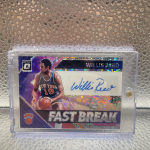2018-19 Panini Donruss Optic Fast Break Signatures Willis Reed #FB-WRD Auto HOF NM FRENLY BRICKS - Open 7 Days