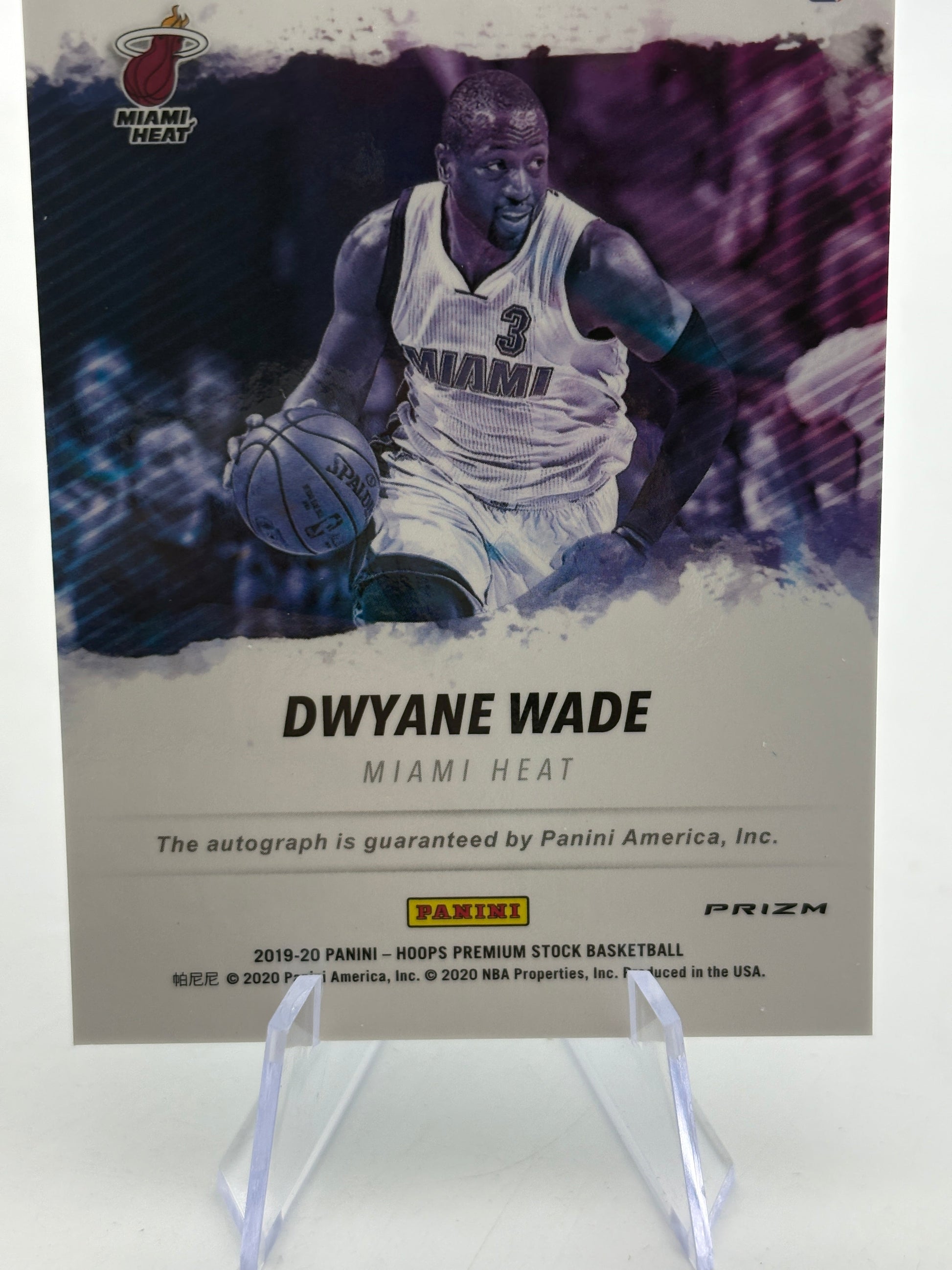 2019-20 Panini Hoops Premium Stock Basketball #HI-DWY Dwyane Wade Auto FRENLY BRICKS - Open 7 Days