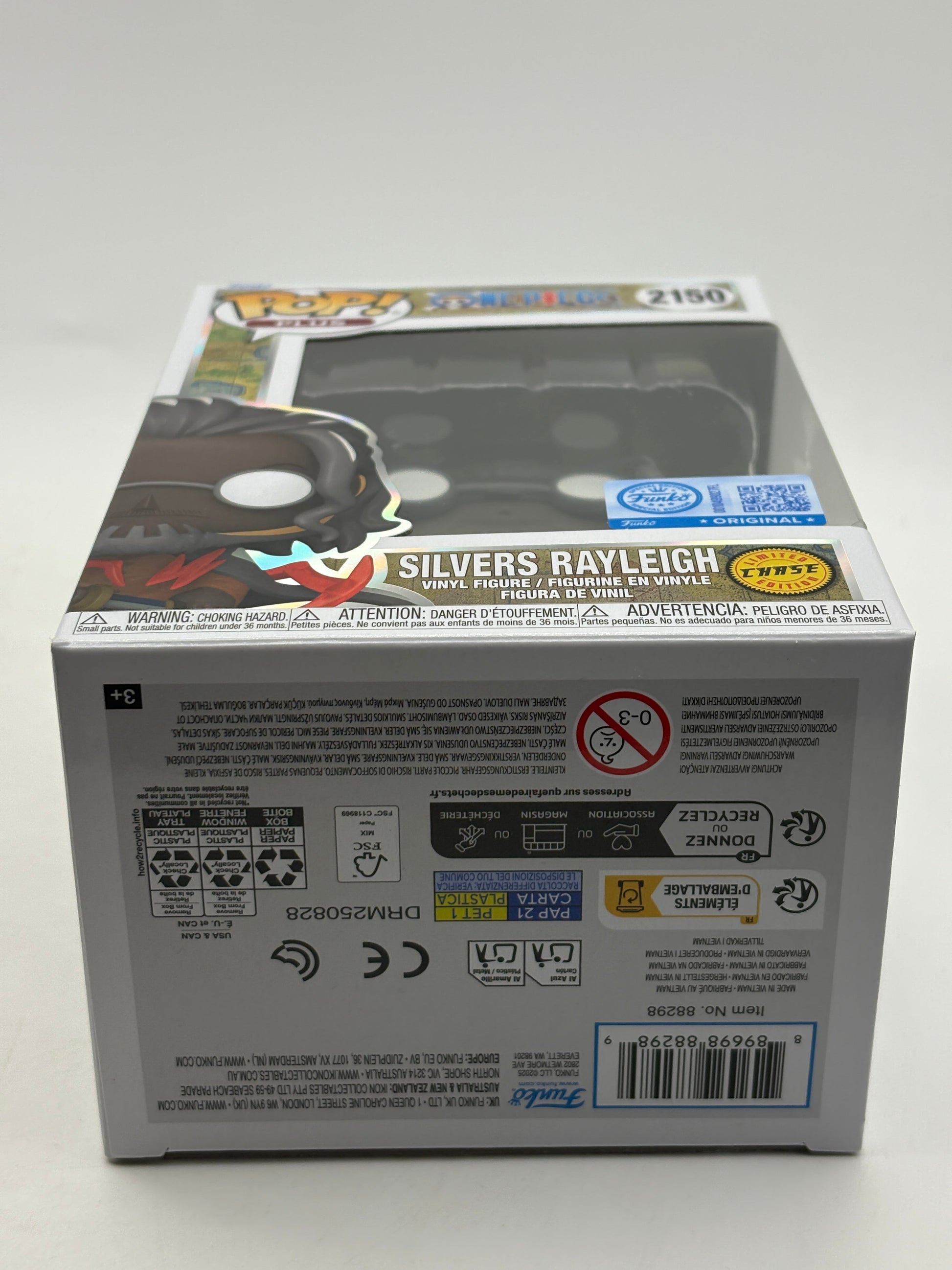 Funko POP! Plus One Piece #2150 Silvers Rayleigh Limited Chase Edition FRENLY BRICKS - Open 7 Days