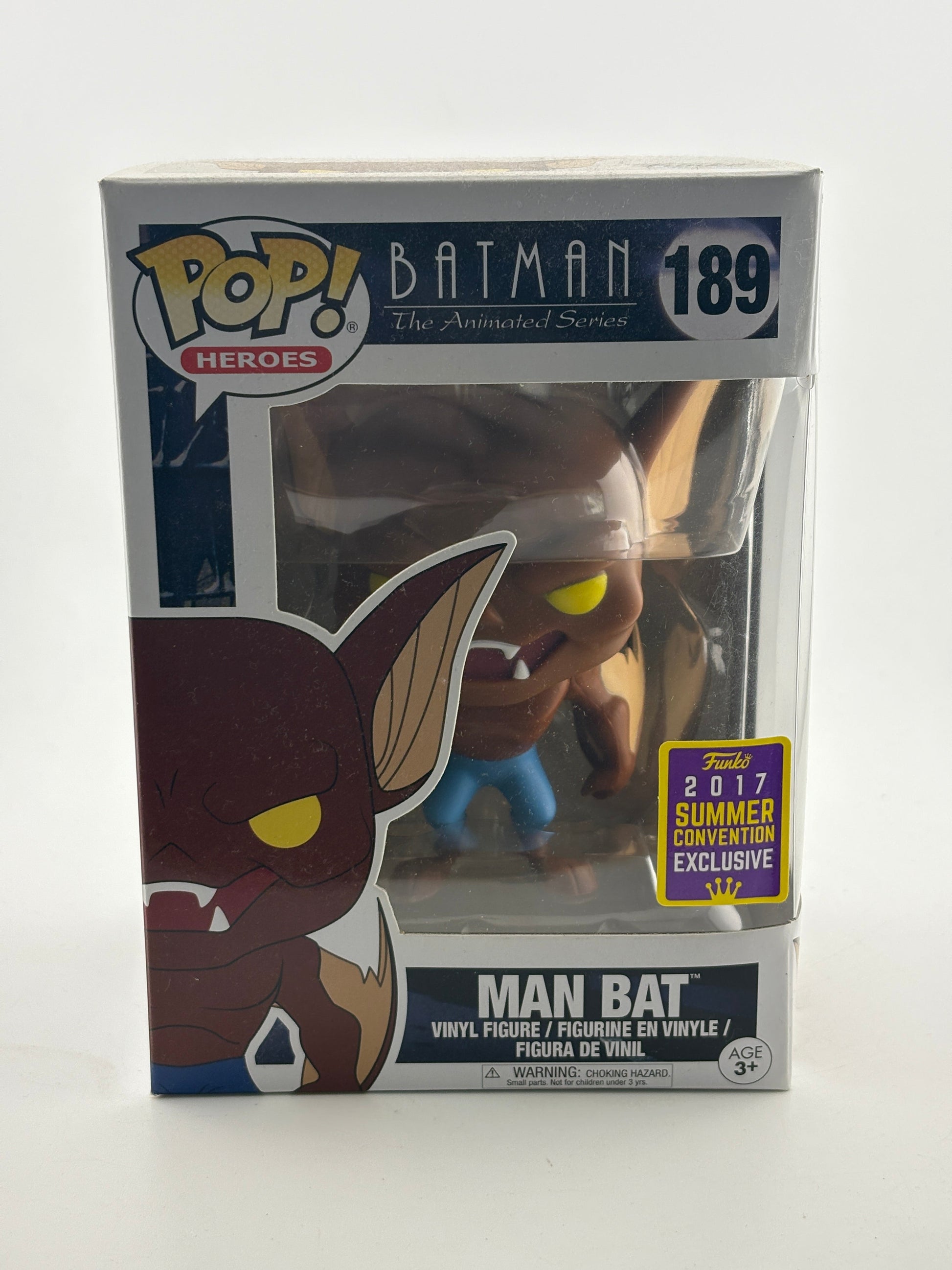 Funko POP! Heroes Batman Animated Series #189 Man Bat 2017 Summer Con FRENLY BRICKS - Open 7 Days