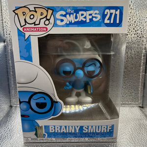 Funko POP Animation - The Smurfs - Brainy Smurf #271 FRENLY BRICKS - Open 7 Days