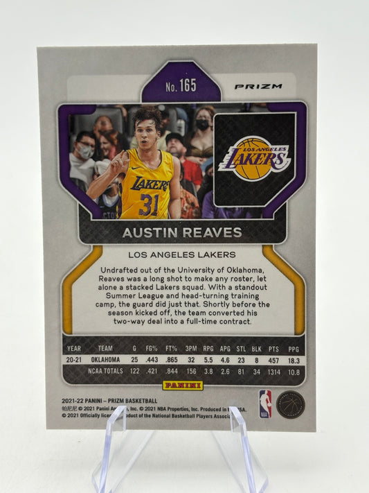 2021-22 Panini Prizm Basketball #165 Austin Reaves Rookie Card Silver Prizm FRENLY BRICKS - Open 7 Days