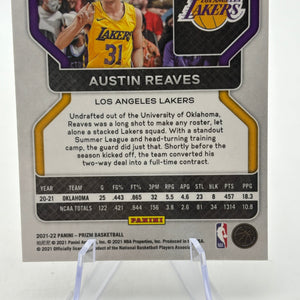 2021-22 Panini Prizm Basketball #165 Austin Reaves Rookie Card Silver Prizm FRENLY BRICKS - Open 7 Days