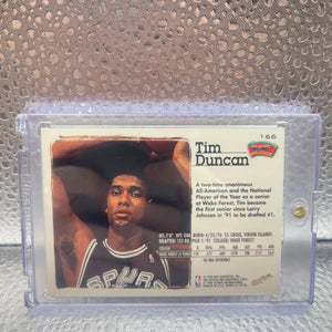 1998 Skybox NBA Hoops Tim Duncan Rookie #166 San Antonio Spurs FRENLY BRICKS - Open 7 Days