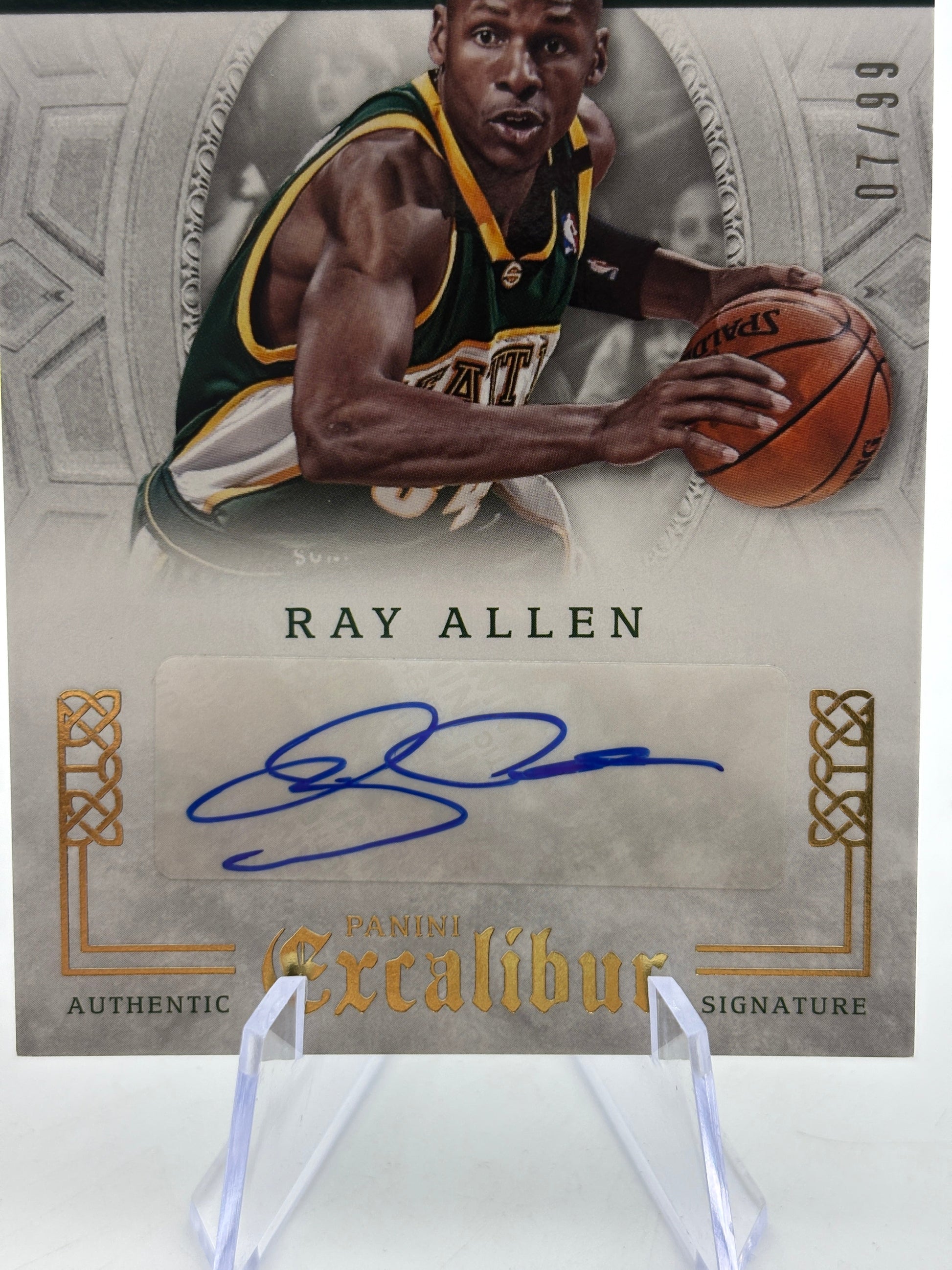 2015-16 Panini Excalibur Basketball - #RE-RAL Ray Allen Auto /99 FRENLY BRICKS - Open 7 Days