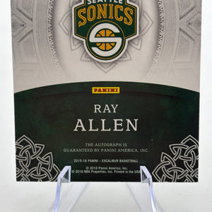 2015-16 Panini Excalibur Basketball - #RE-RAL Ray Allen Auto /99 FRENLY BRICKS - Open 7 Days