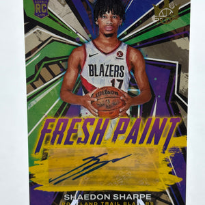 2022-23 Panini Court Kings Basketball #FP-SSP Shaedon Sharpe 009/199 Rookie Auto FRENLY BRICKS - Open 7 Days