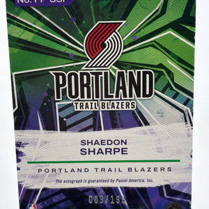 2022-23 Panini Court Kings Basketball #FP-SSP Shaedon Sharpe 009/199 Rookie Auto FRENLY BRICKS - Open 7 Days