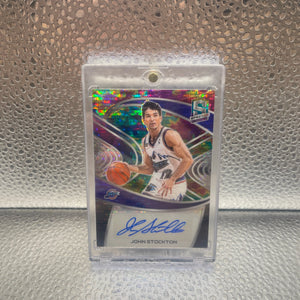 2020-21 Panini Spectra Signatures Celestial Prizm /35 John Stockton Auto HOF NM FRENLY BRICKS - Open 7 Days