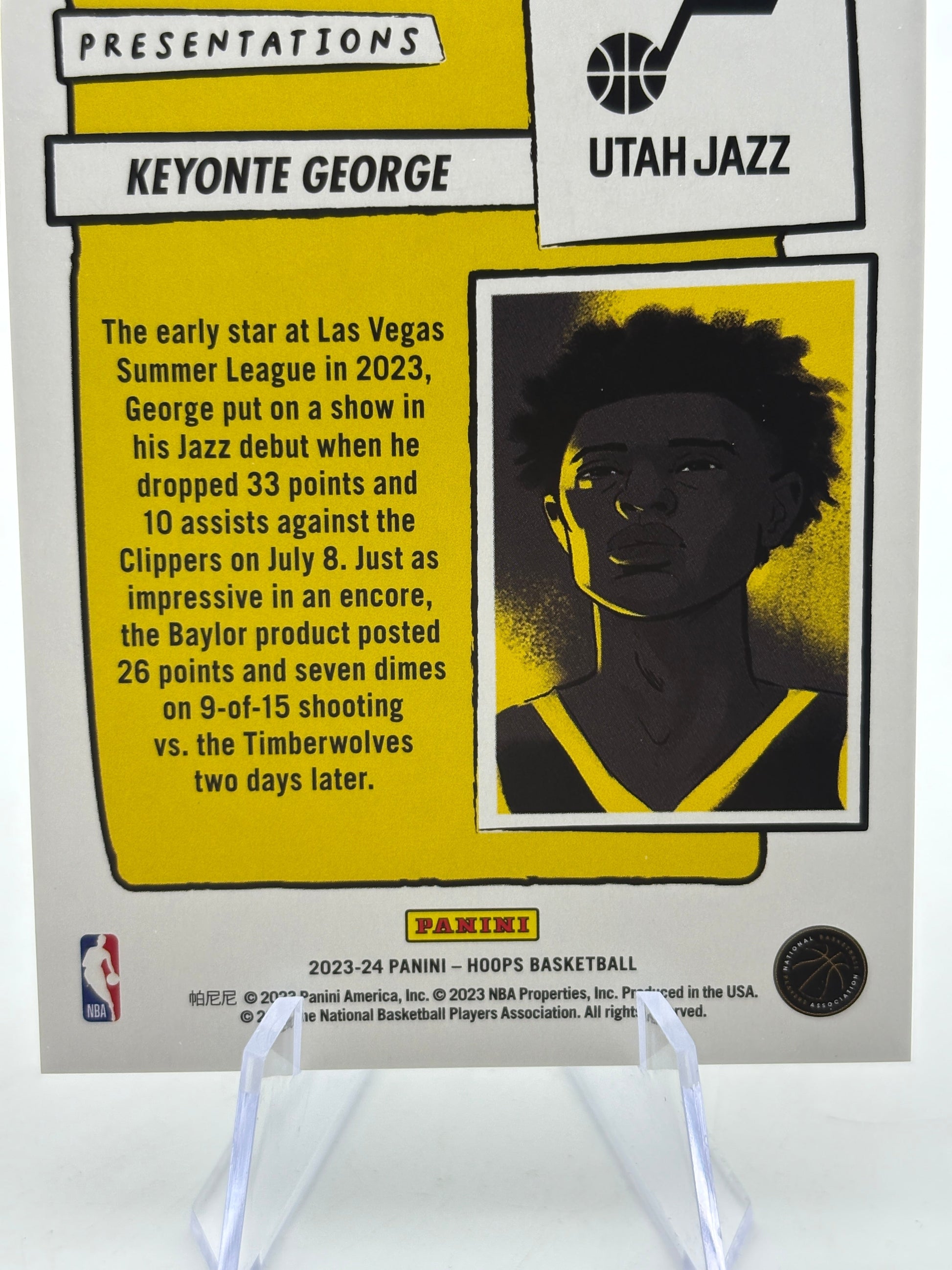 2023-24 Panini Hoops Basketball #11 Keyonte George Presentations Case Hit FRENLY BRICKS - Open 7 Days