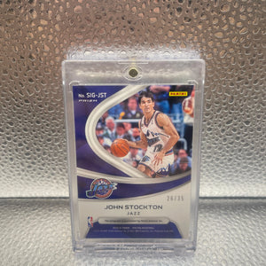 2020-21 Panini Spectra Signatures Celestial Prizm /35 John Stockton Auto HOF NM FRENLY BRICKS - Open 7 Days