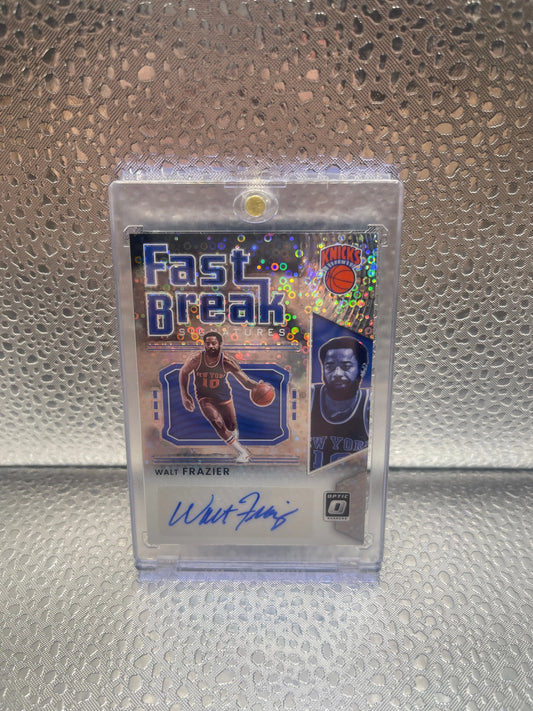 Panini 2021-22 Donruss Optic Fast Break Walt Frazier Auto FRENLY BRICKS - Open 7 Days