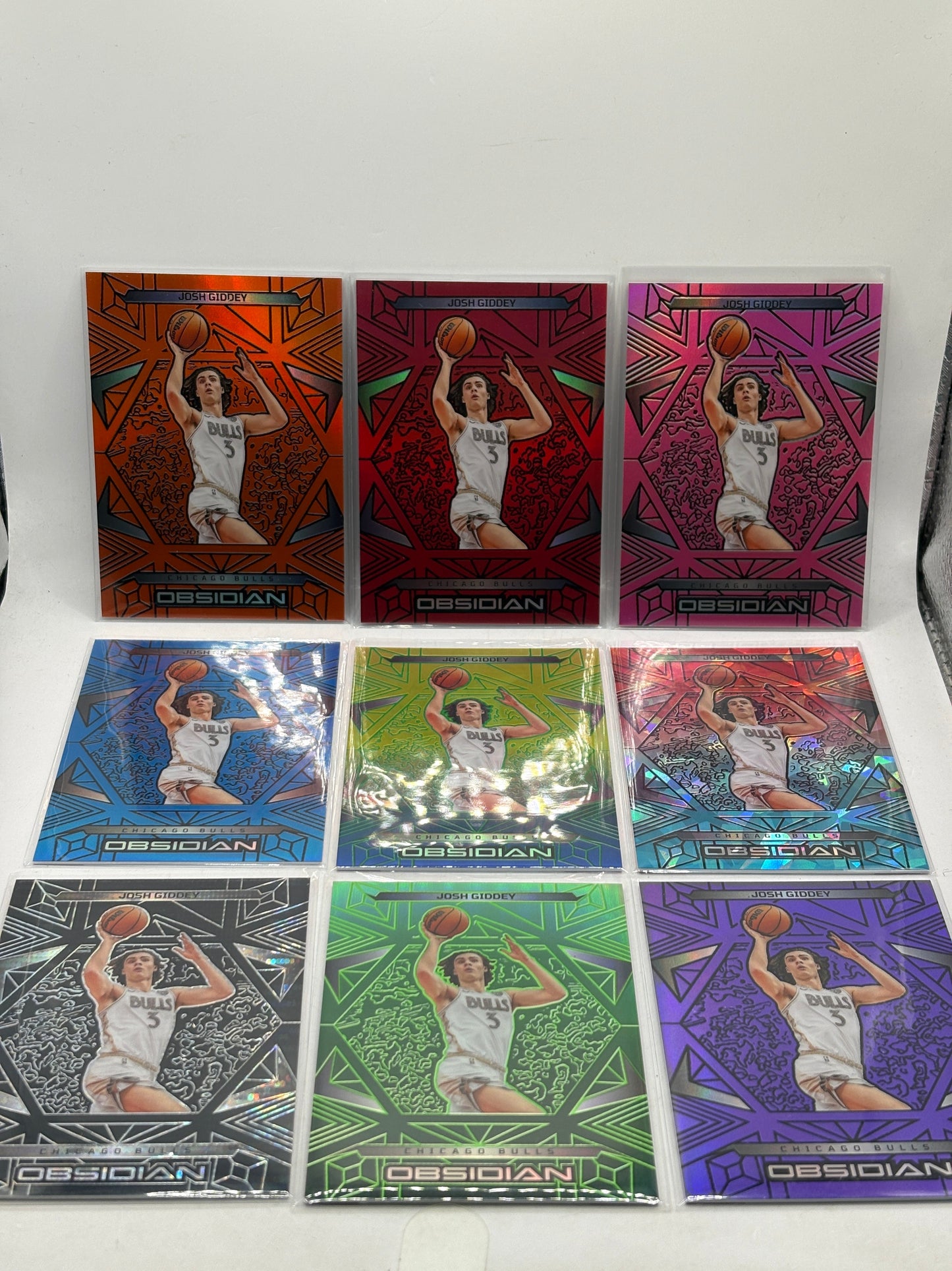 2024-25 Panini Obsidian #25 Josh Giddey (Incomplete) Rainbow Etch Set Numbered FRENLY BRICKS - Open 7 Days