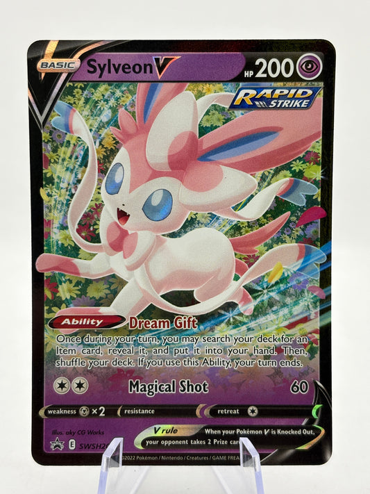 Pokemon TCG SWSH Promos - Sylveon V SWSH202 Black Star Promo Lp FRENLY BRICKS - Open 7 Days