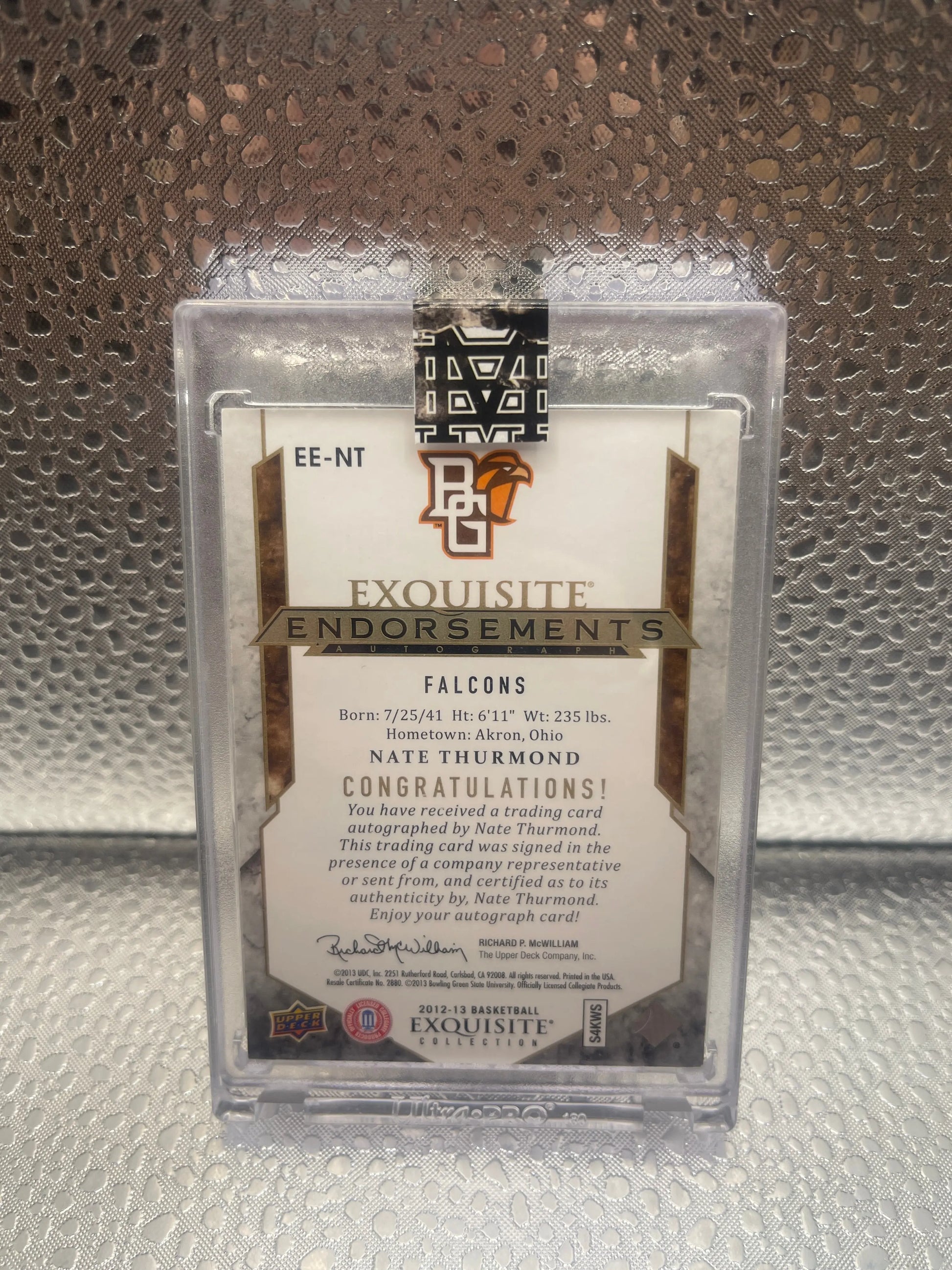 2012-13 Basketball Exquisite Endorsements Autographs Collection  EE-NT Nate Thurmond /99 Auto FRENLY BRICKS - Open 7 Days