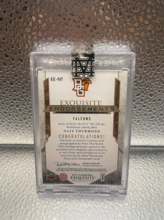 2012-13 Basketball Exquisite Endorsements Autographs Collection  EE-NT Nate Thurmond /99 Auto FRENLY BRICKS - Open 7 Days