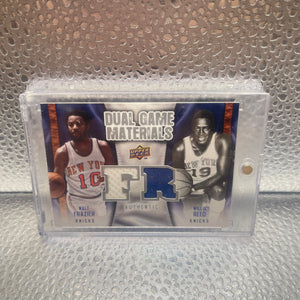 2009-10 Upper Deck Dual Game Materials Walt Frazier Willis Reed FRENLY BRICKS - Open 7 Days