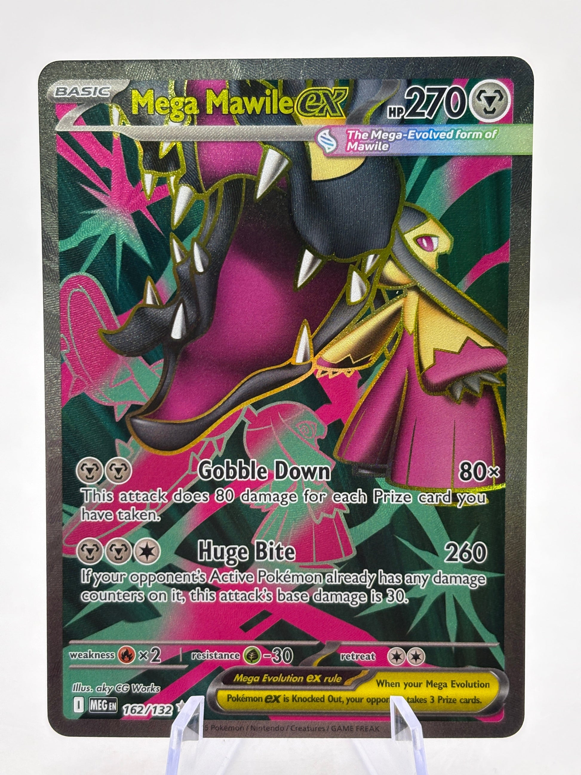 Pokemon TCG Mega Evolution - Mega Mawile EX 162/132 Full Art Secret Rare NM FRENLY BRICKS - Open 7 Days